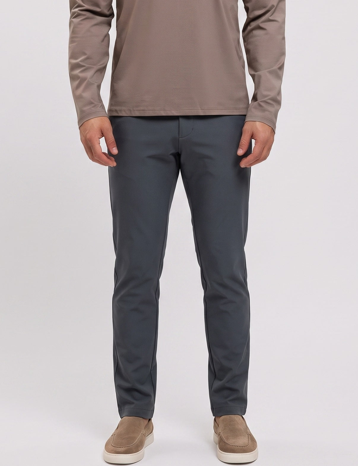 Essential Pants Dark Grey - voor