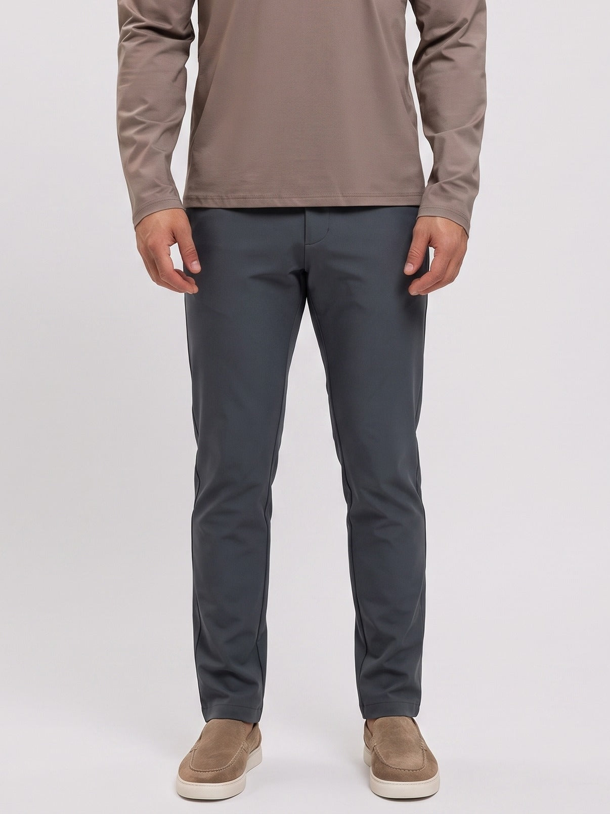 Essential Pants Dark Grey - voor