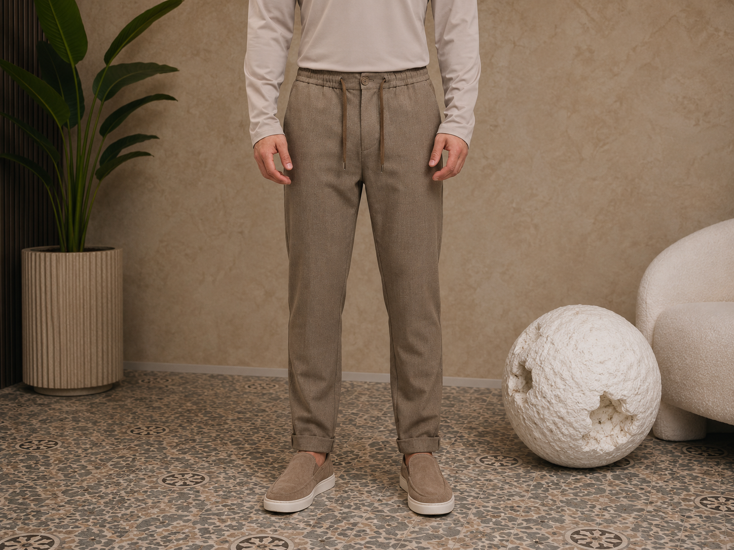 Tailered Pants Brown