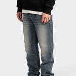 Edge Blue Baggy Jeans — modelfoto 4