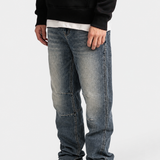 Edge Blue Baggy Jeans — modelfoto 4