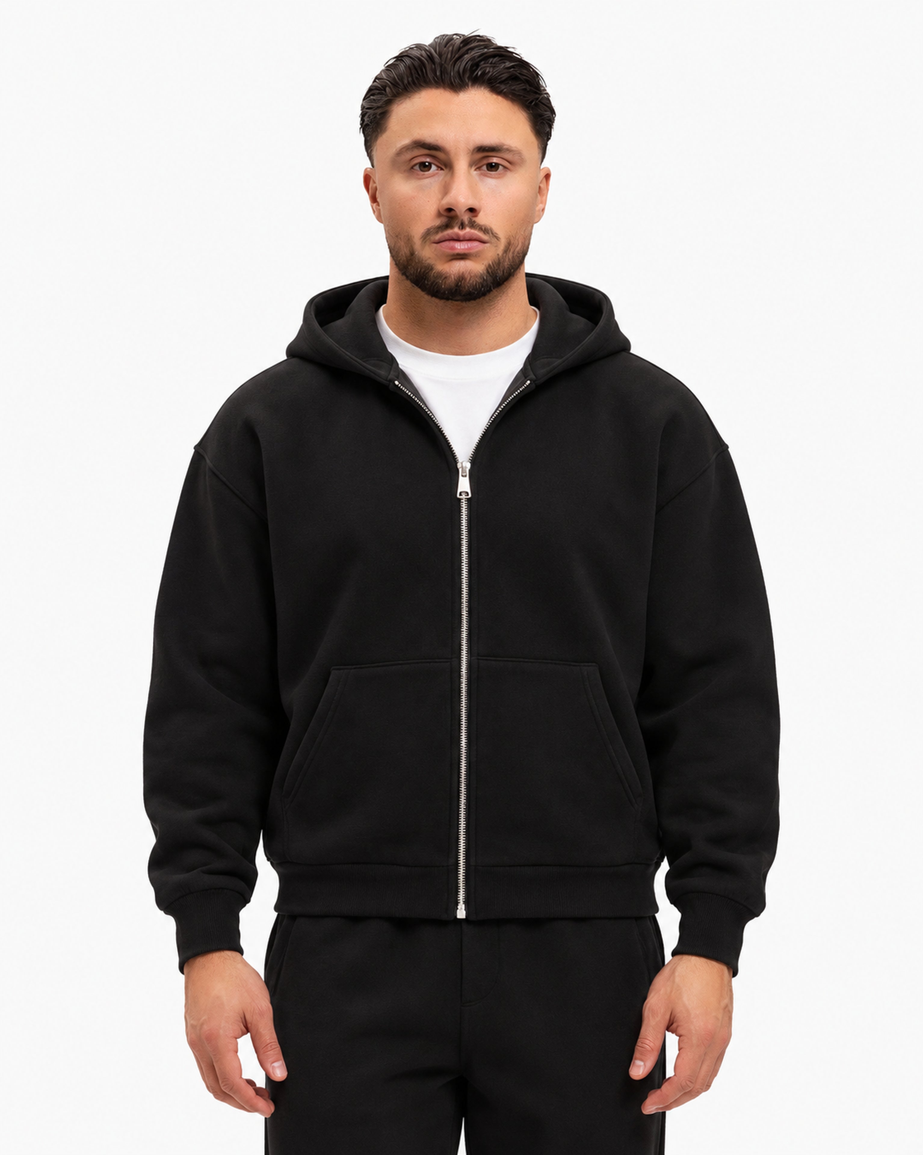 Essential Vest Black, vooraanzicht