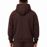 Essential Hoodie Brown, achteraanzicht