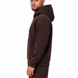Essential Hoodie Brown, zijaanzicht