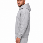 Essential Hoodie Light Grey, zijaanzicht