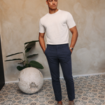 ESSENTIAL PANTS NAVY BLUE — lifestylefoto