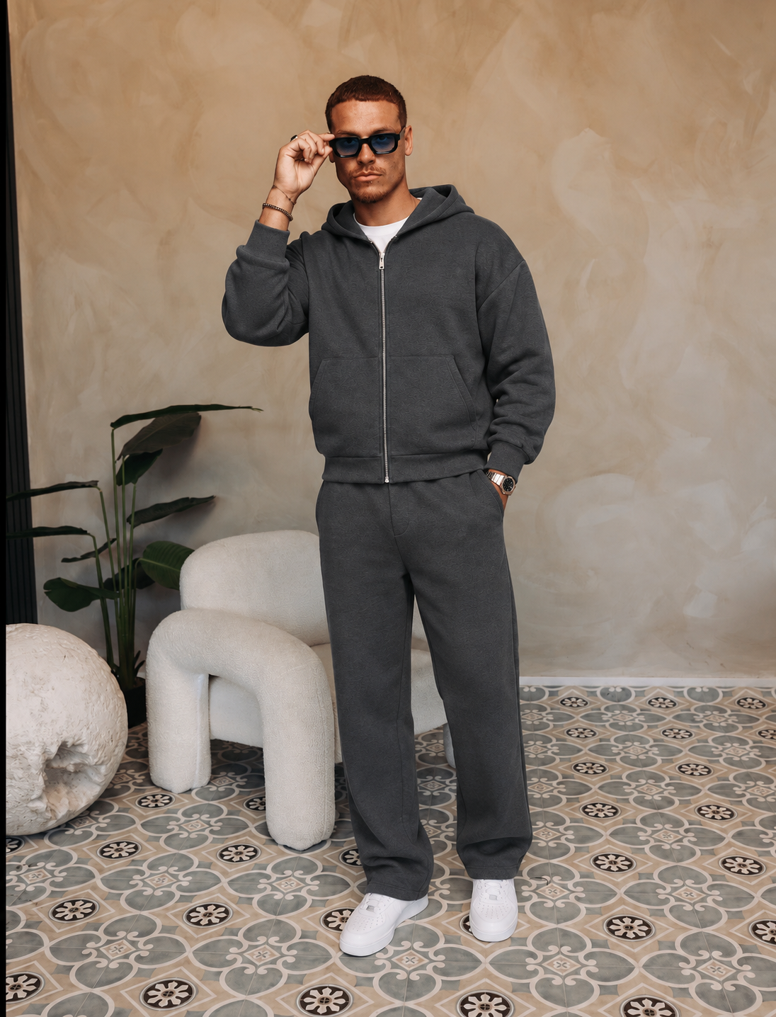 DELUXE VEST SET | DARK GREY — lifestylefoto