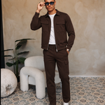 ESSENTIAL SUIT | DARK BROWN — lifestylefoto