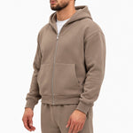 Essential Vest Taupe, zijaanzicht