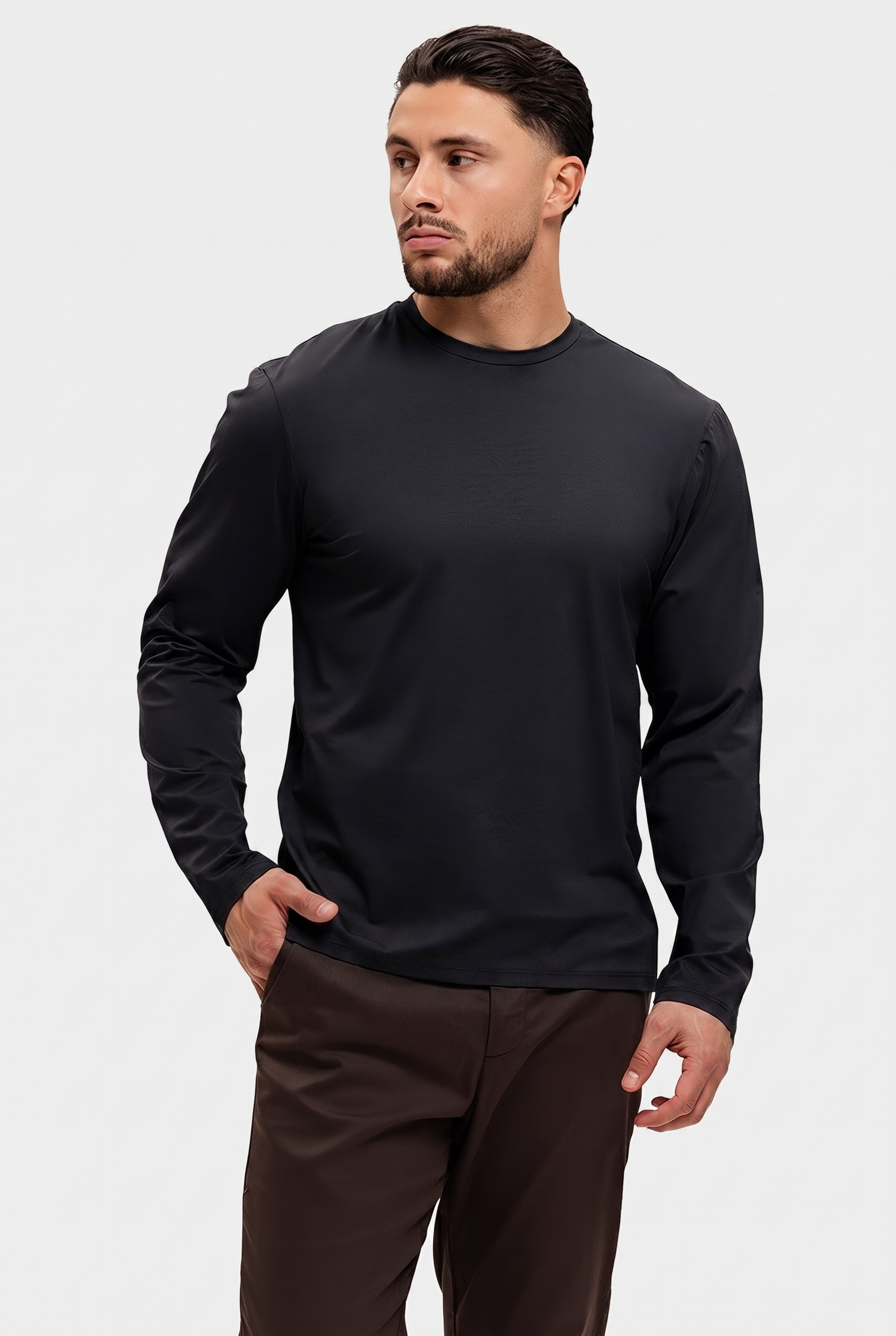 SHINY ESSENTIAL LONGSLEEVE BLACK