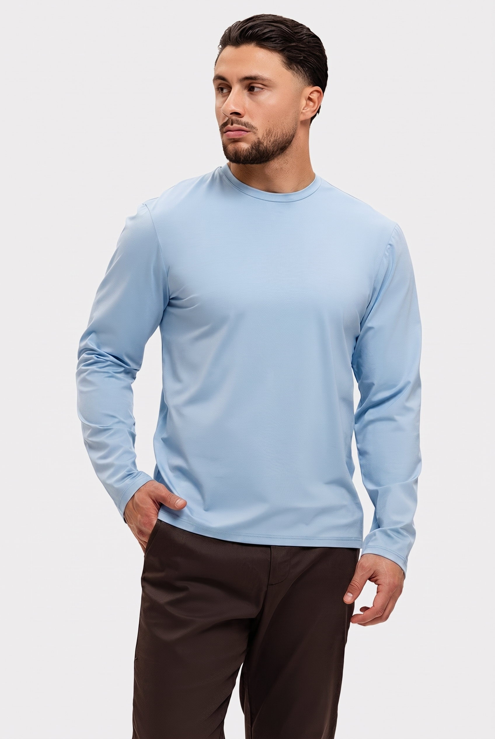 SHINY ESSENTIAL LONGSLEEVE SKY BLUE
