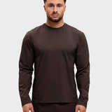 SHINY ESSENTIAL LONGSLEEVE DEEP BROWN