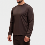 SHINY ESSENTIAL LONGSLEEVE DEEP BROWN