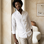 Classic White Shirt - editorial model