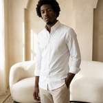 Classic White Shirt - editorial model