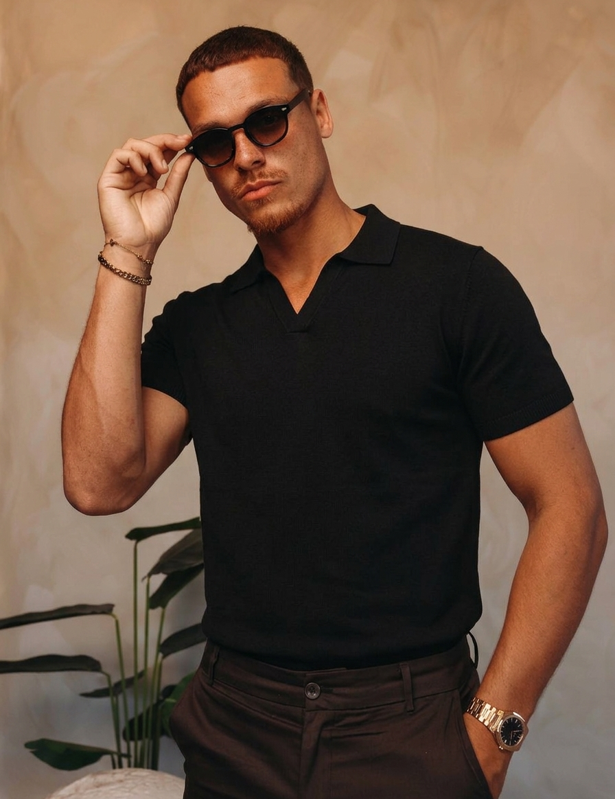 Core Polo Black — lifestyle