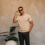 Core Polo Beige — lifestyle