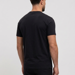 RK Blank Tee Black Slimfit - achterkant studio