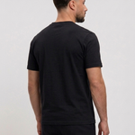 Logo T-Shirt Zwart Regular Fit - achterkant studio