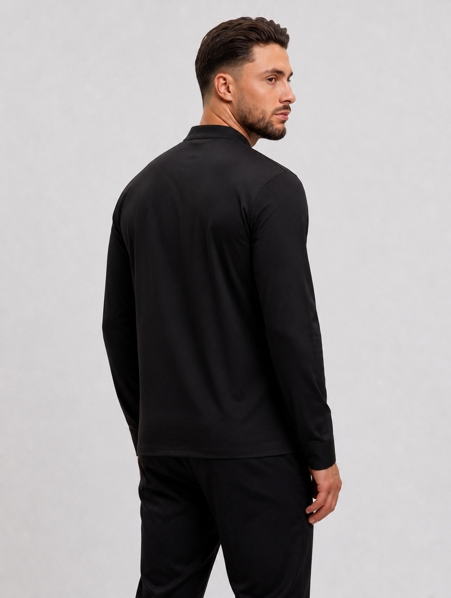 Mao Black Long - achterkant studio