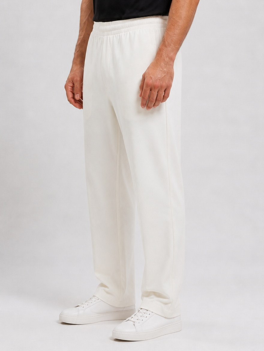 Ease Pants Wit - zijkant