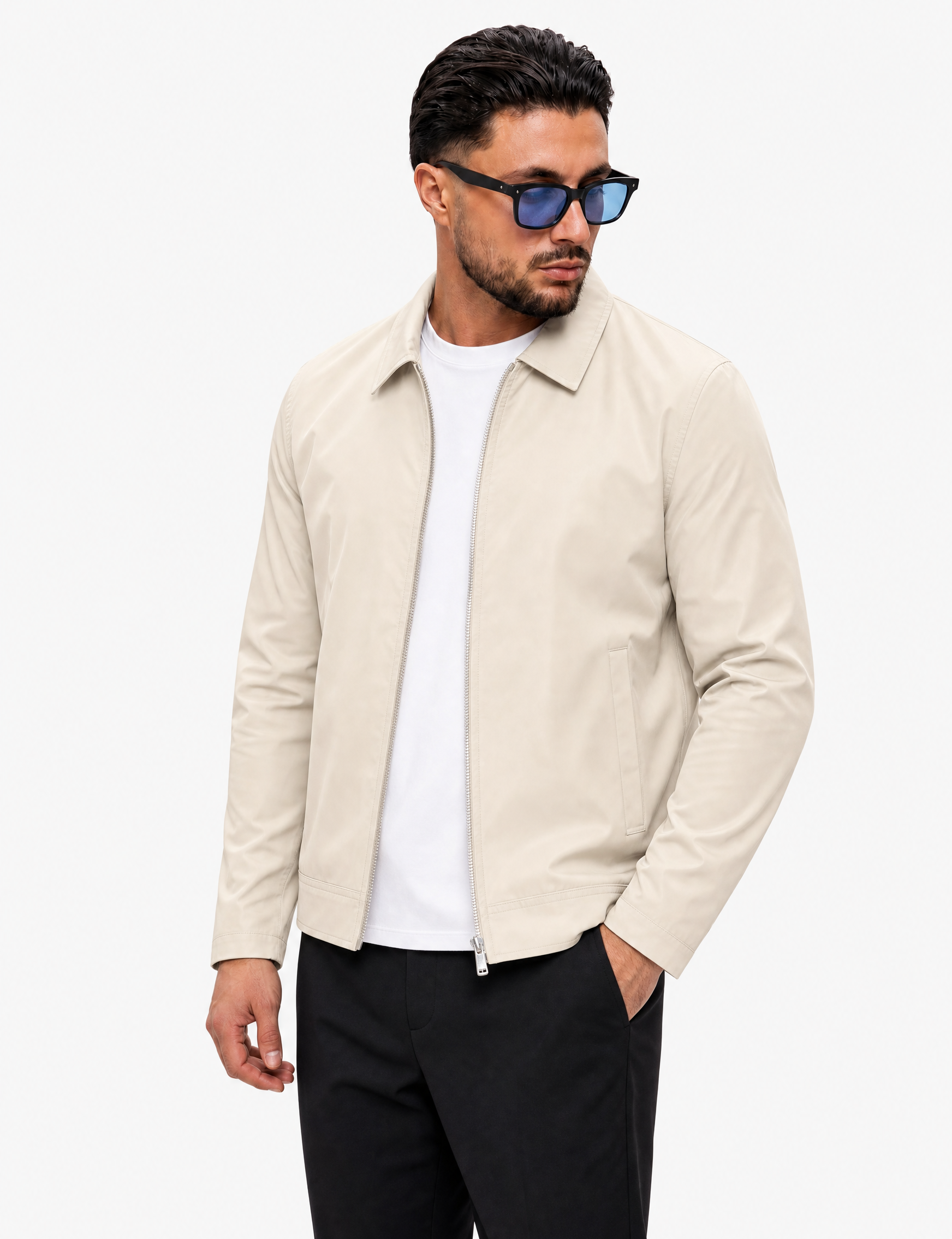 Smart Jacket Creme - voorkant