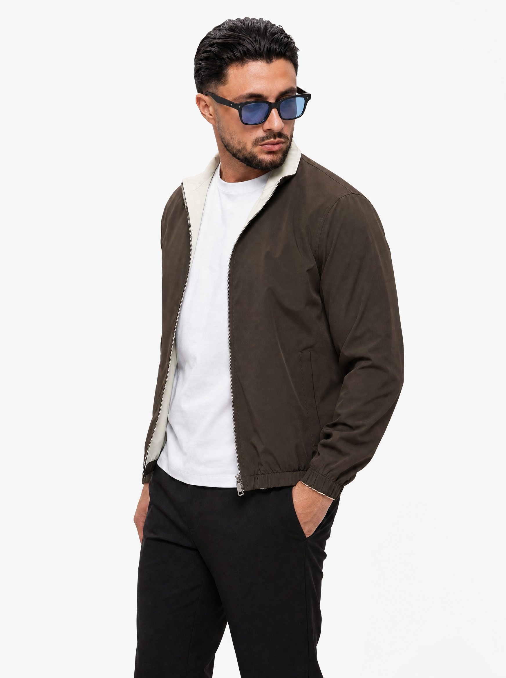 Core Jacket Olive - voorkant schuin