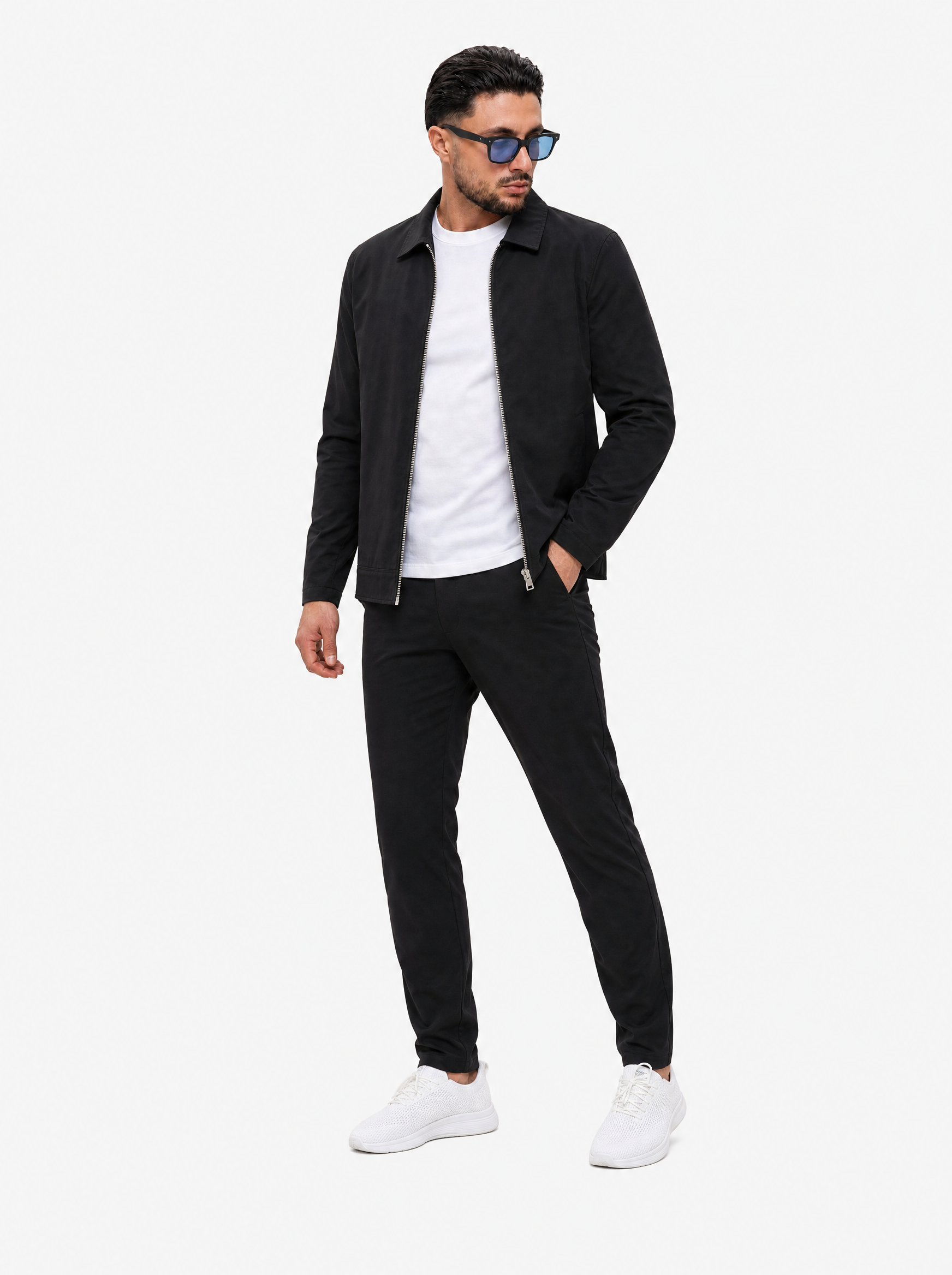 Core Zip Jacket Black - full body