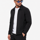 Core Zip Jacket Black - voorkant schuin