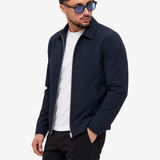 Core Zip Jacket Navy - voorkant schuin
