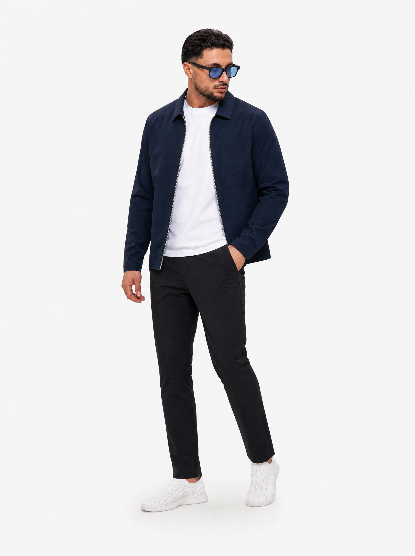 Core Zip Jacket Navy - full body
