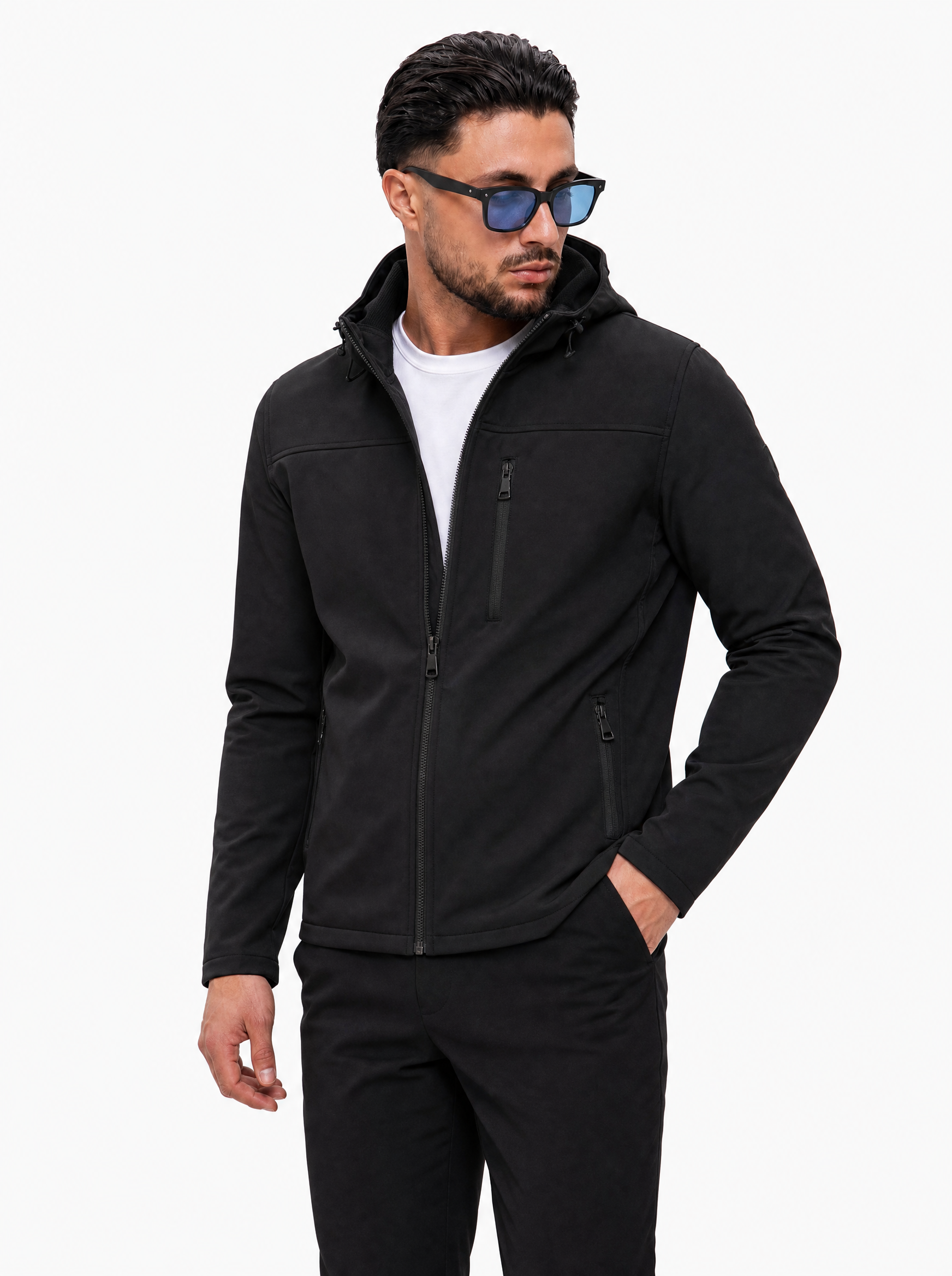 High Peak Jacket Black - voorkant