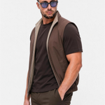 Core Bodywarmer Beige Brown - voorkant schuin