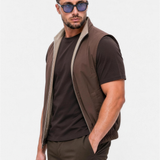 Core Bodywarmer Beige Brown - voorkant schuin