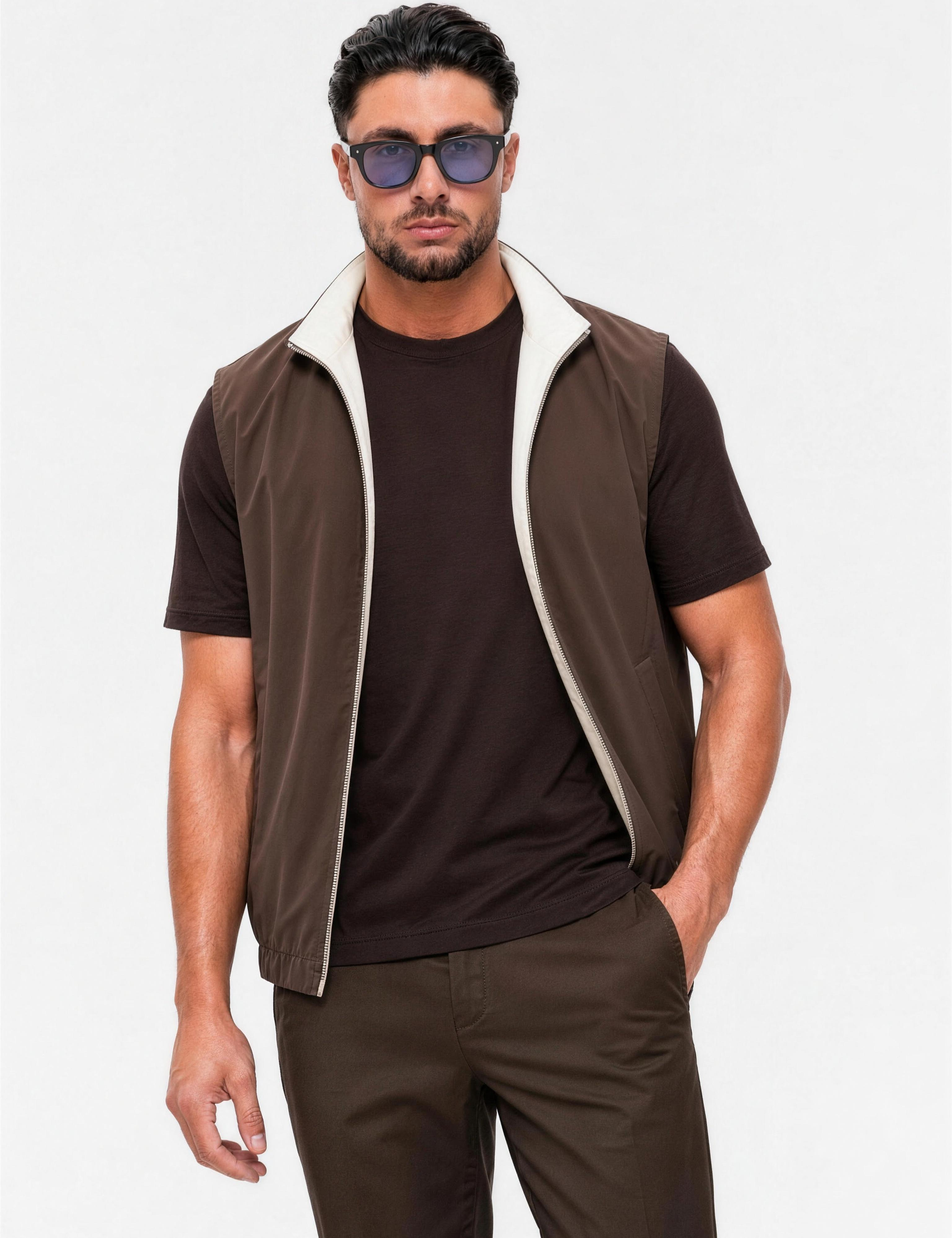 Core Bodywarmer Brown - voorkant