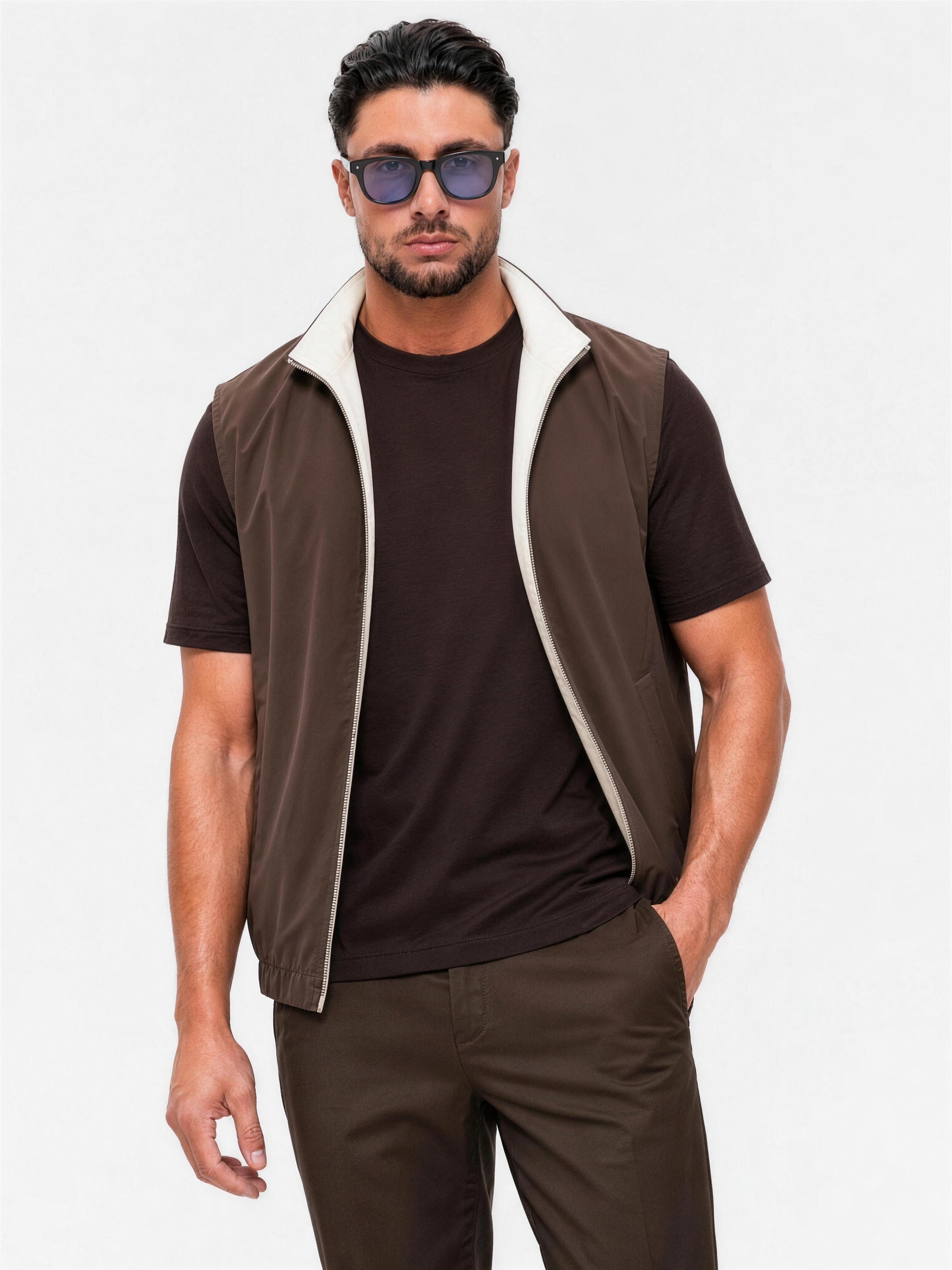 Core Bodywarmer Brown - voorkant