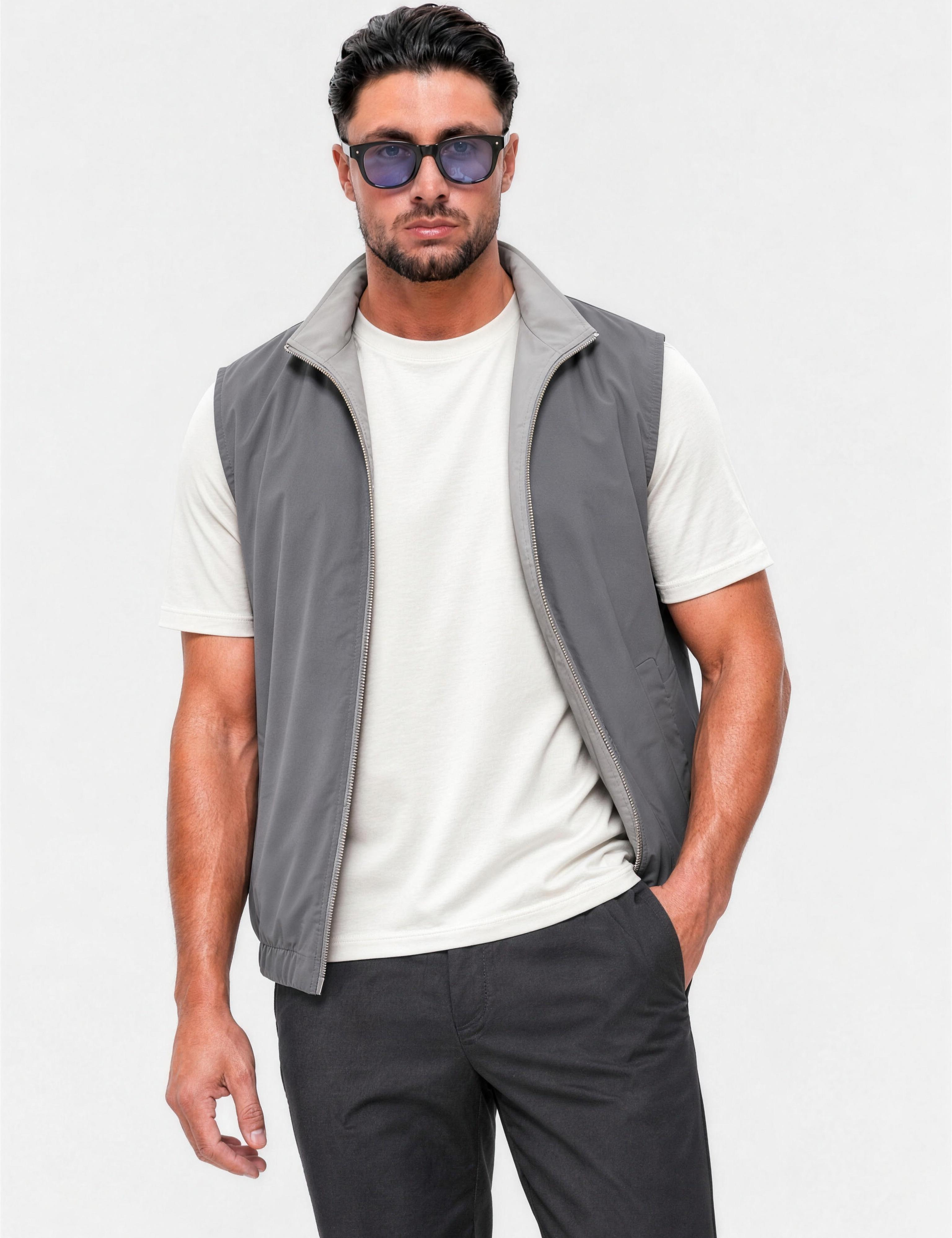 Core Bodywarmer Grey - voorkant