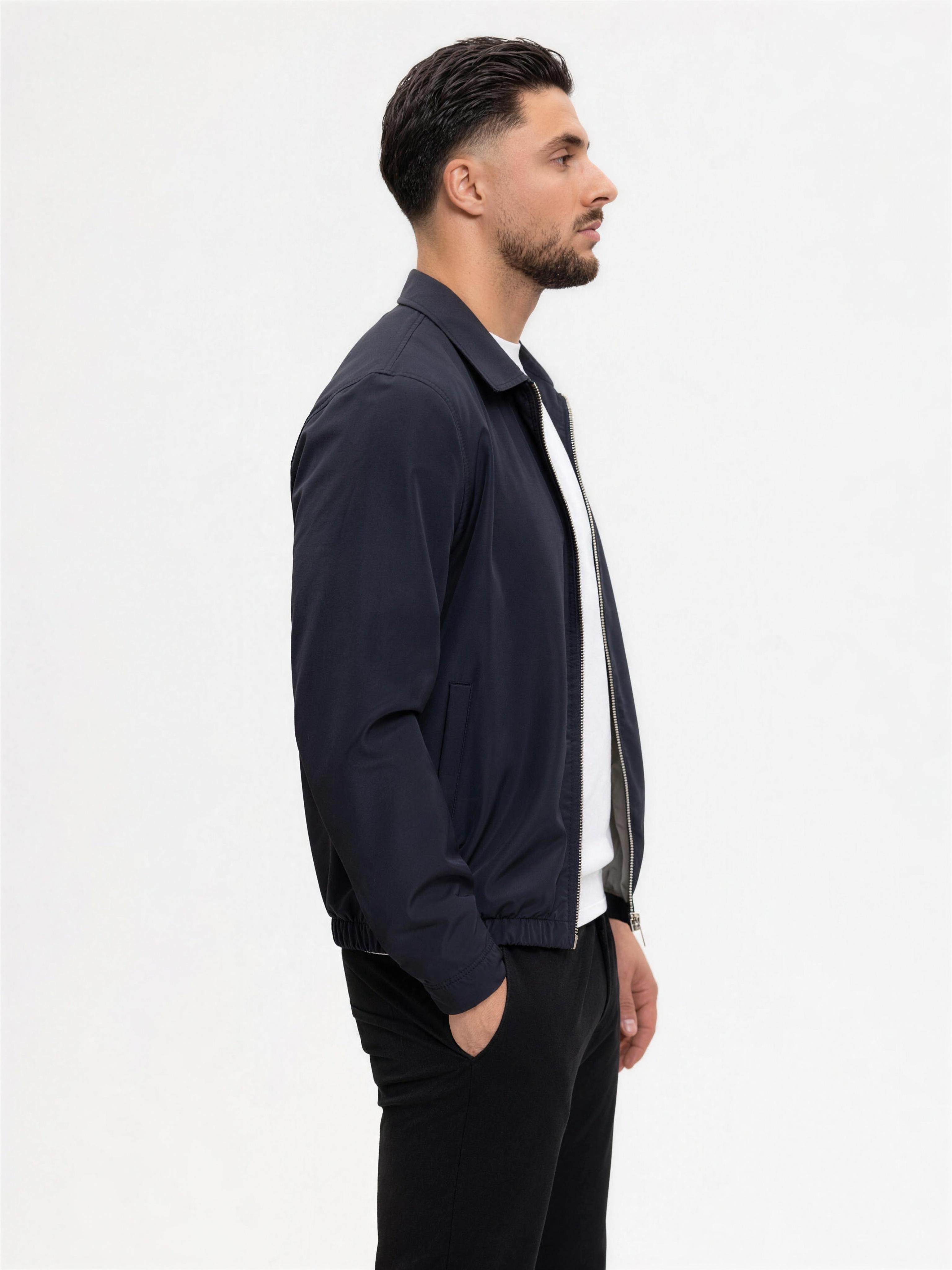 Smart Jacket Navy - zijkant