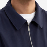 Smart Jacket Navy - detail kraag en rits
