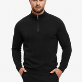 Half Zip Knit Black - handen in zak