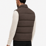 Torino Down Bodywarmer Brown - schuin achterkant