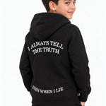 Richesse Capitan Hoodie JR Black - close-up print