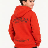 Richesse Capitan Hoodie JR Red - close-up print