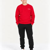 Richesse Crewneck JR Red - voorkant op model