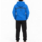 Richesse Deluxe Hoodie JR Blue - achterkant op model