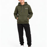 Richesse Deluxe Hoodie JR Green - voorkant op model