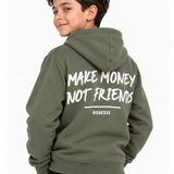 Richesse Infantry Hoodie JR Green - close-up print