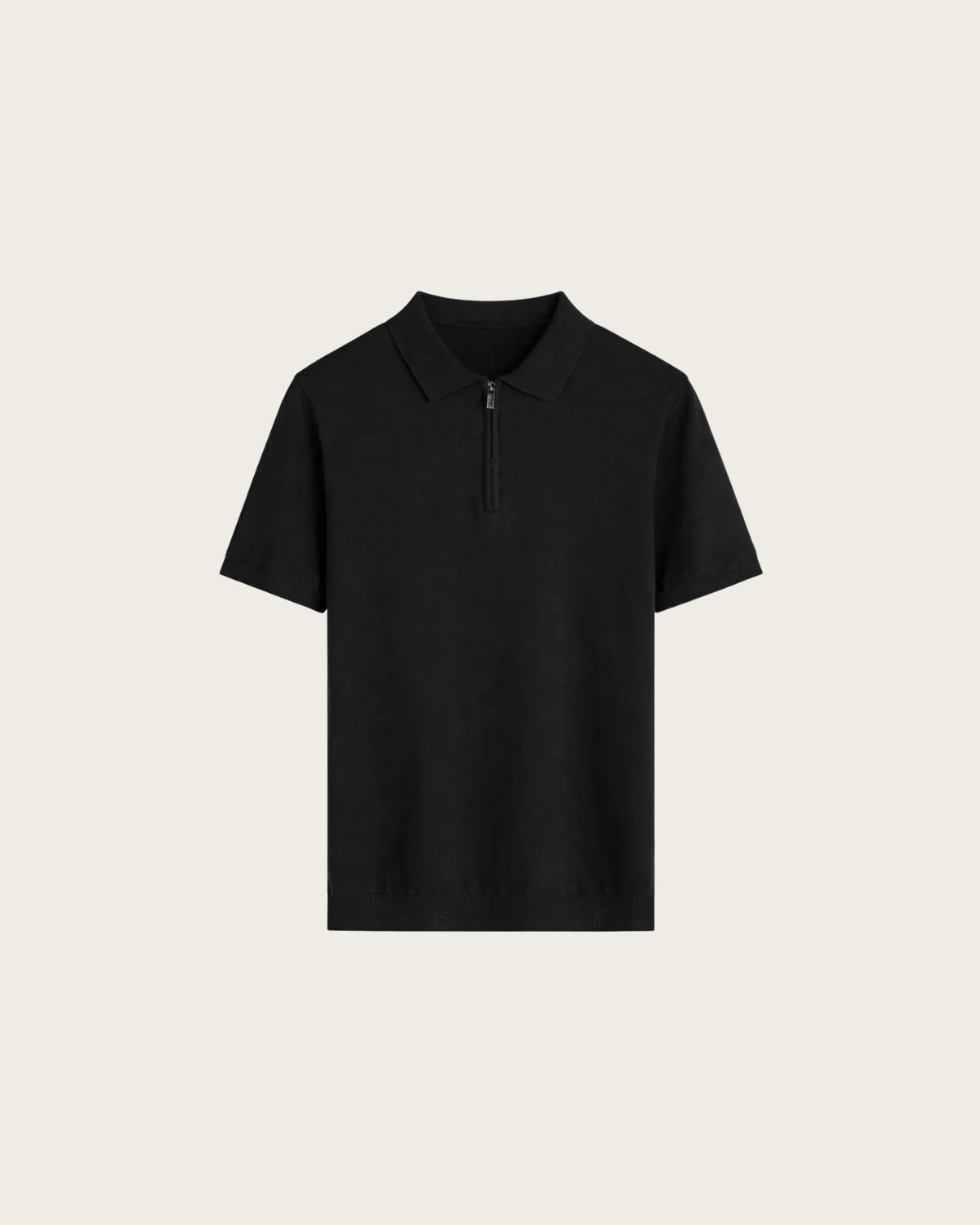 KNIT POLO | BLACK