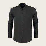 Richesse Mandarin Shirt Black front
