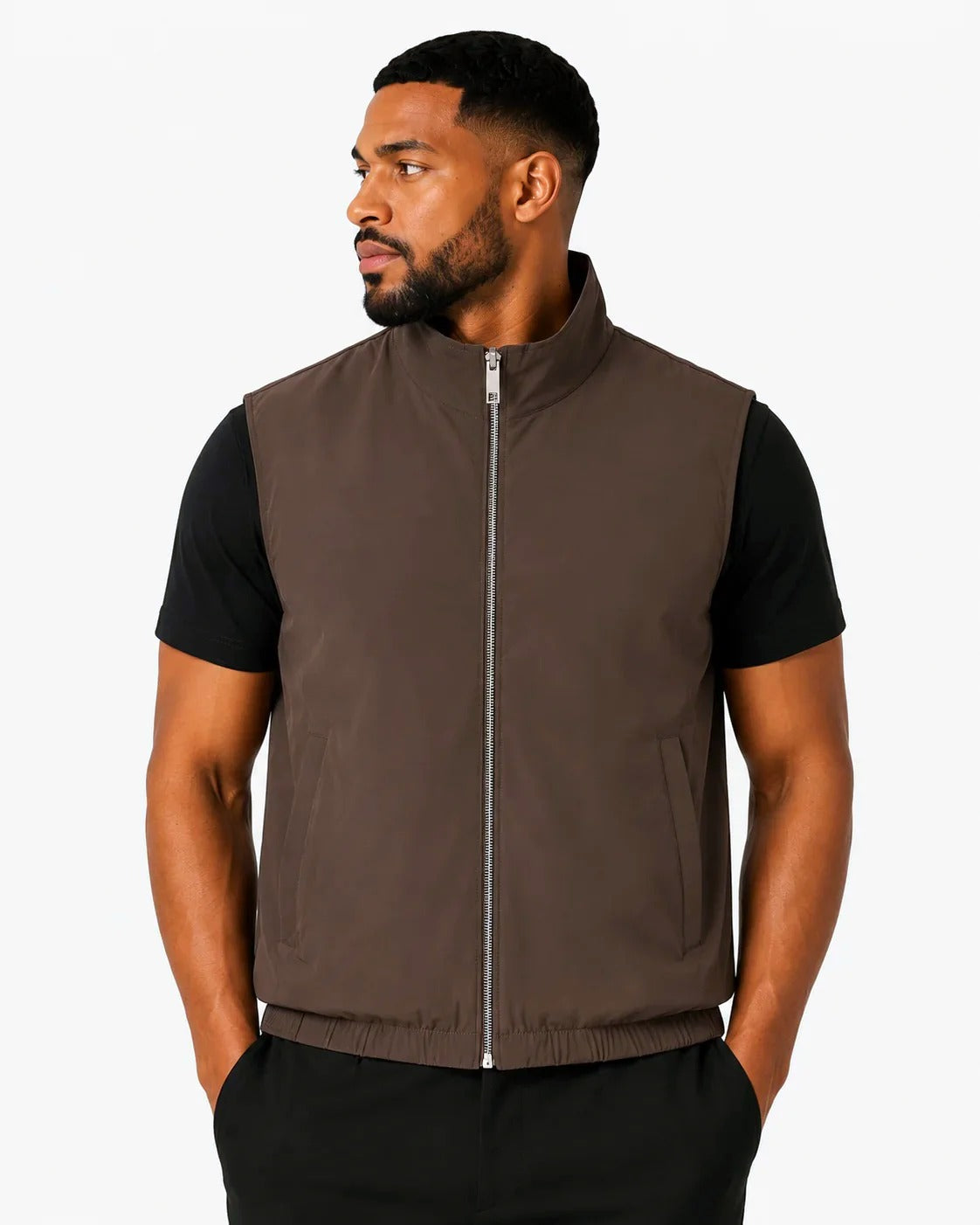 CORE BODYWARMER BEIGE BROWN